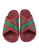 Gucci Rubber Colorblock Pattern Slides