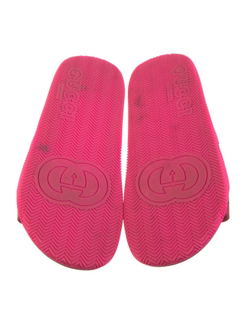 Gucci Rubber Colorblock Pattern Slides