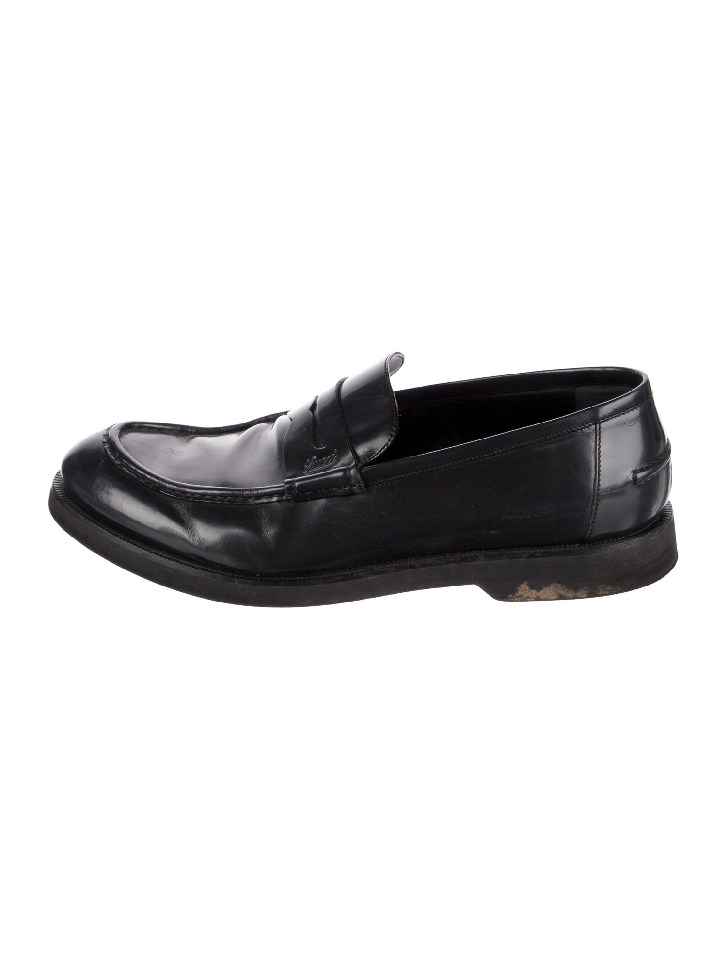 Gucci Vintage Horsebit Accent Dress Loafers