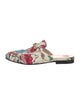 Gucci Flora Print Canvas Mules