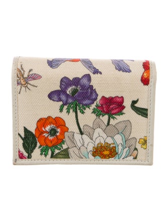 Gucci Limited Edition Flora Print Compact Wallet