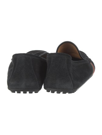 Gucci Web Accent Suede Drivers