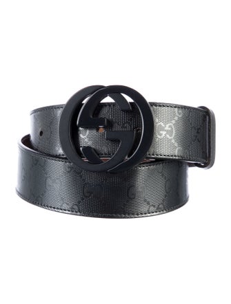 Gucci GG Imprimé Leather Belt