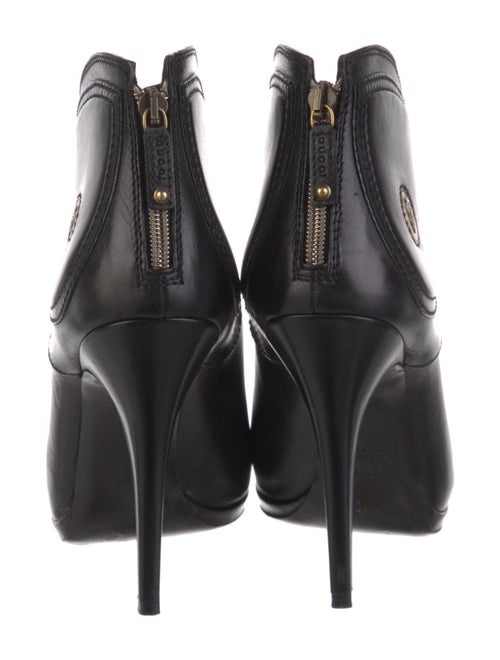 Gucci Hysteria Accent Leather Lace-Up Boots