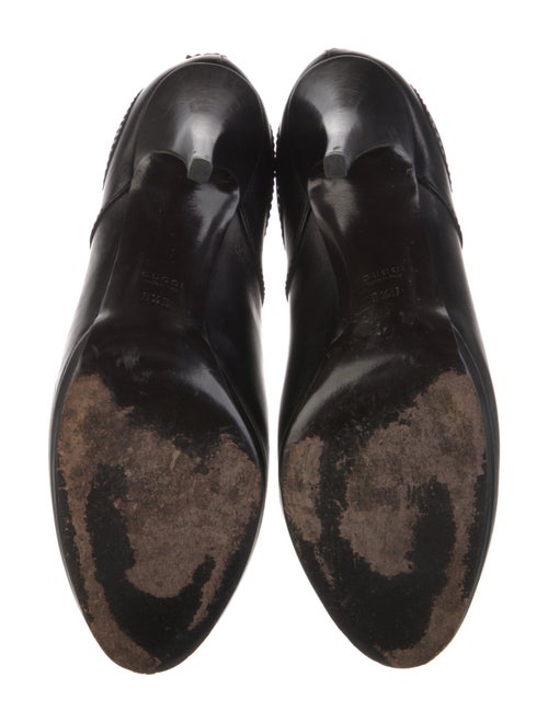 Gucci Hysteria Accent Leather Lace-Up Boots