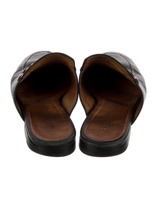 Gucci Horsebit Accent Leather Mules