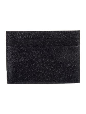 Gucci Horsebit Accent Leather Card Holder