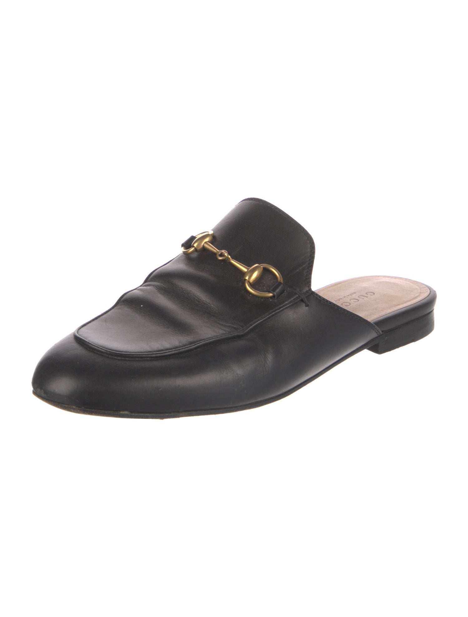 Gucci Horsebit Accent Leather Mules