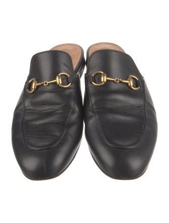 Gucci Horsebit Accent Leather Mules
