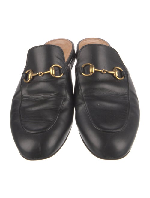 Gucci Horsebit Accent Leather Mules