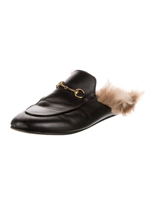Gucci Horsebit Accent Leather Mules