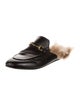Gucci Horsebit Accent Leather Mules