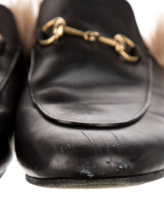 Gucci Horsebit Accent Leather Mules