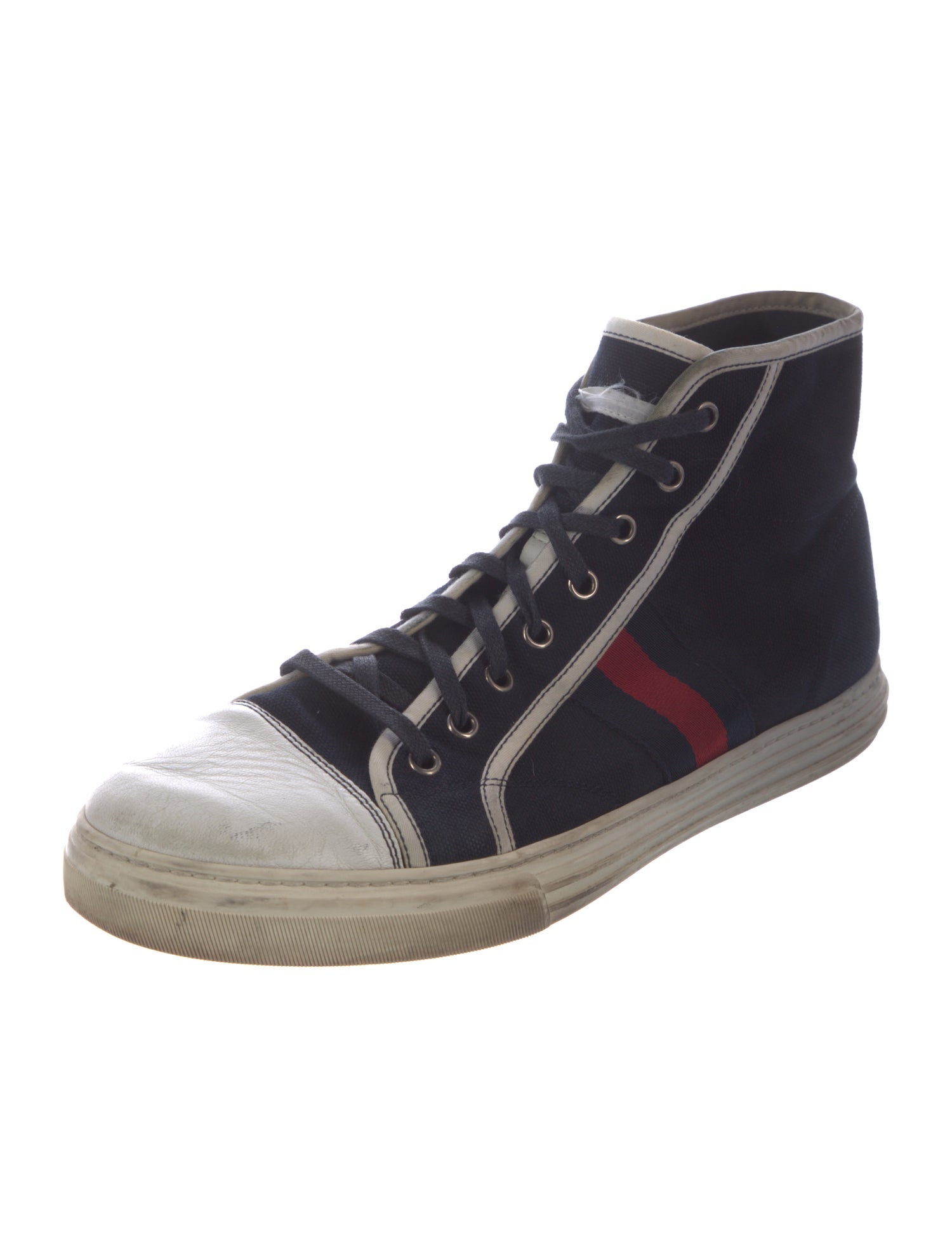 Gucci Web Accent Canvas Sneakers