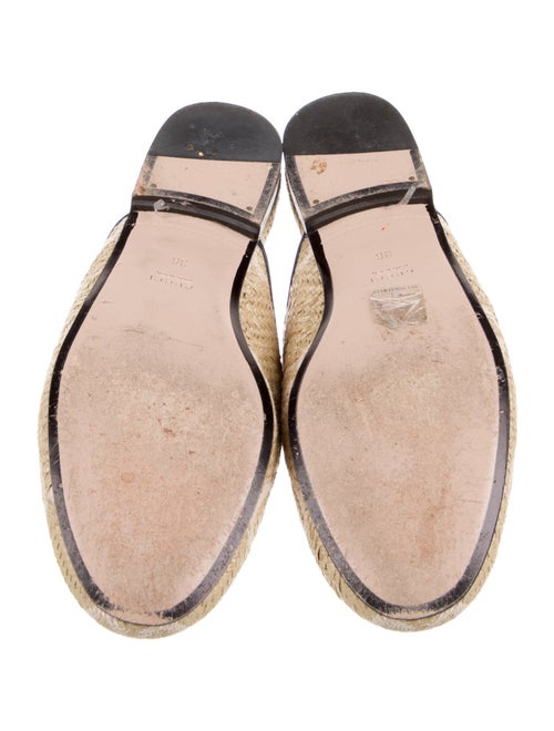 Gucci Horsebit Accent Straw Mules