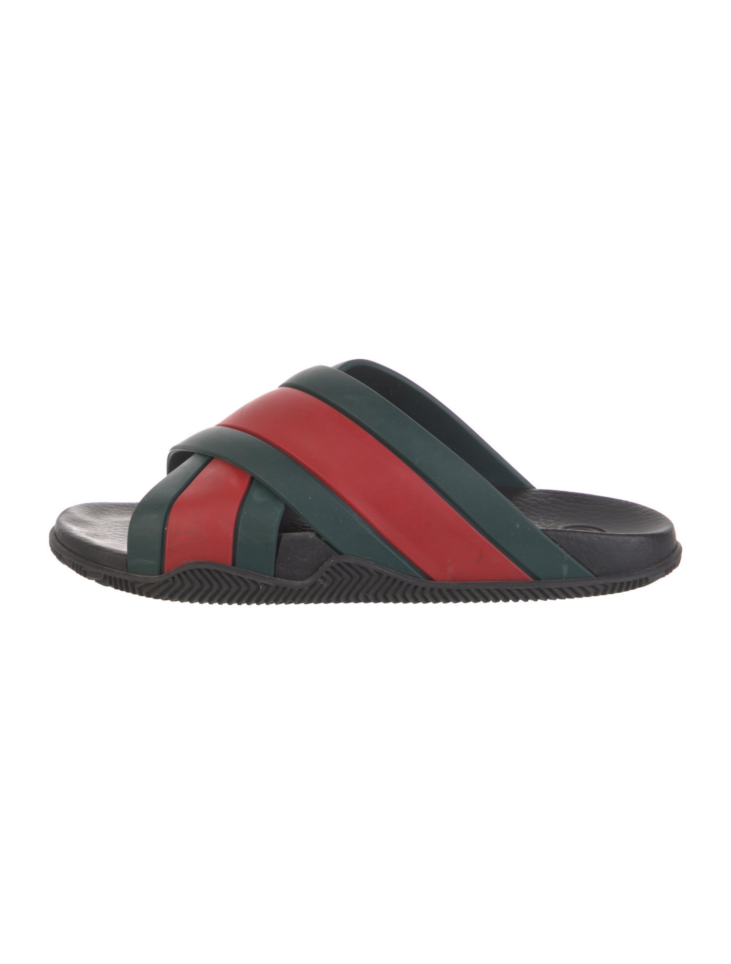 Gucci Web Accent Rubber Slides
