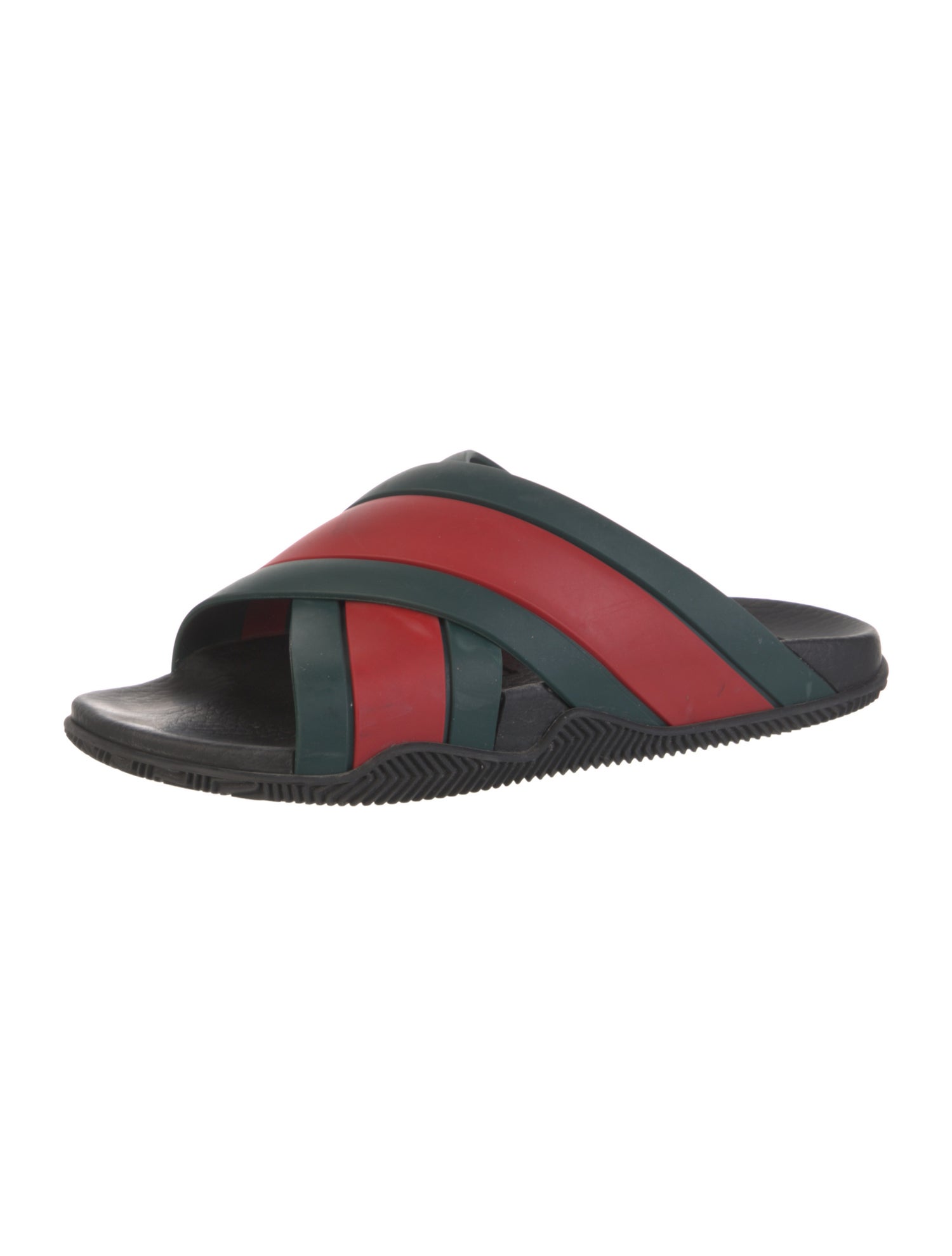 Gucci Web Accent Rubber Slides