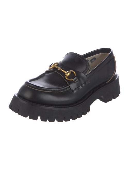 Gucci Horsebit Accent Leather Loafers