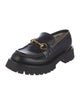 Gucci Horsebit Accent Leather Loafers