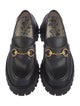 Gucci Horsebit Accent Leather Loafers