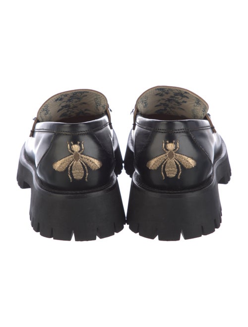 Gucci Horsebit Accent Leather Loafers