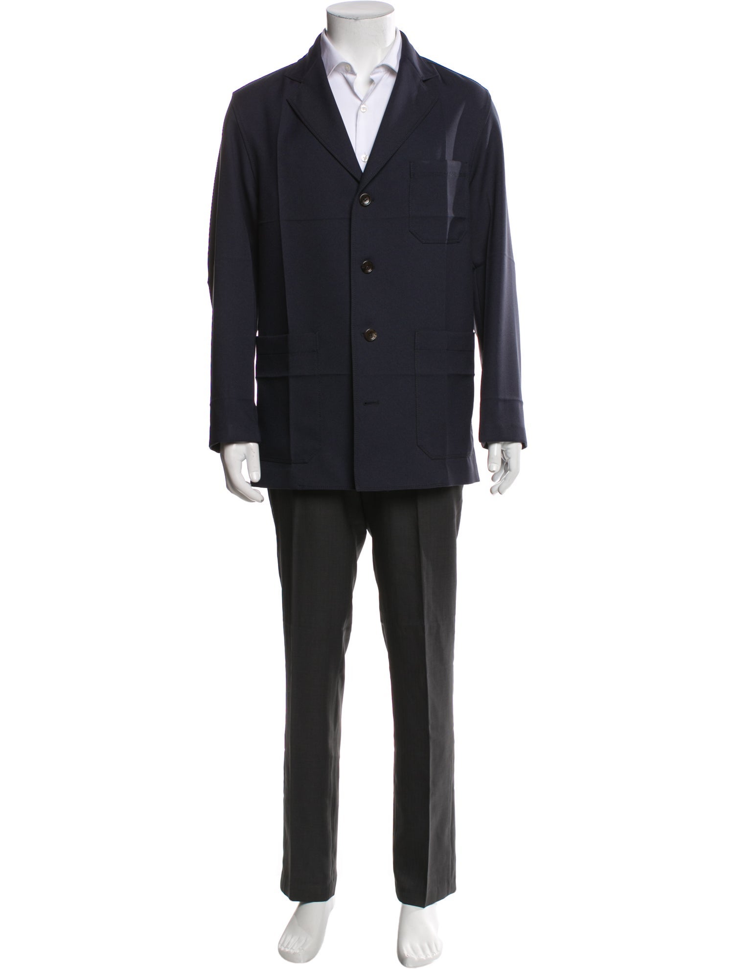 Gucci Web Accent Embroidered Accent Sport Coat