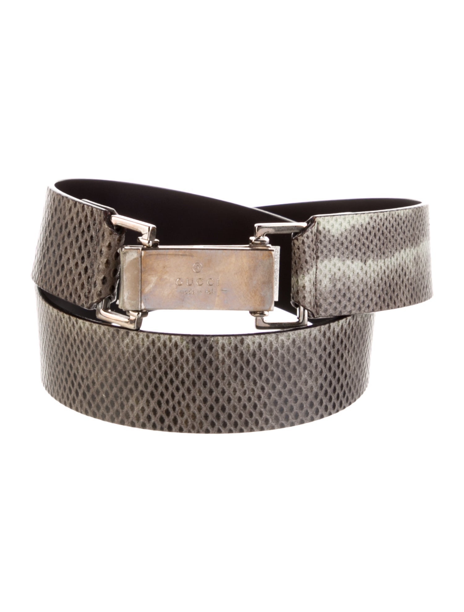 Gucci Vintage Snakeskin Belt Kit
