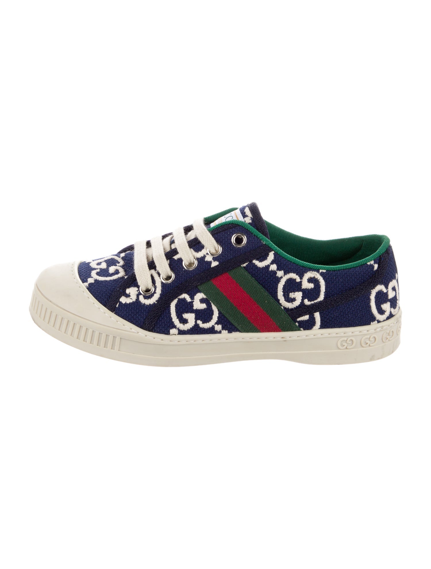 Gucci Canvas Pattern Print Low Top Sneakers