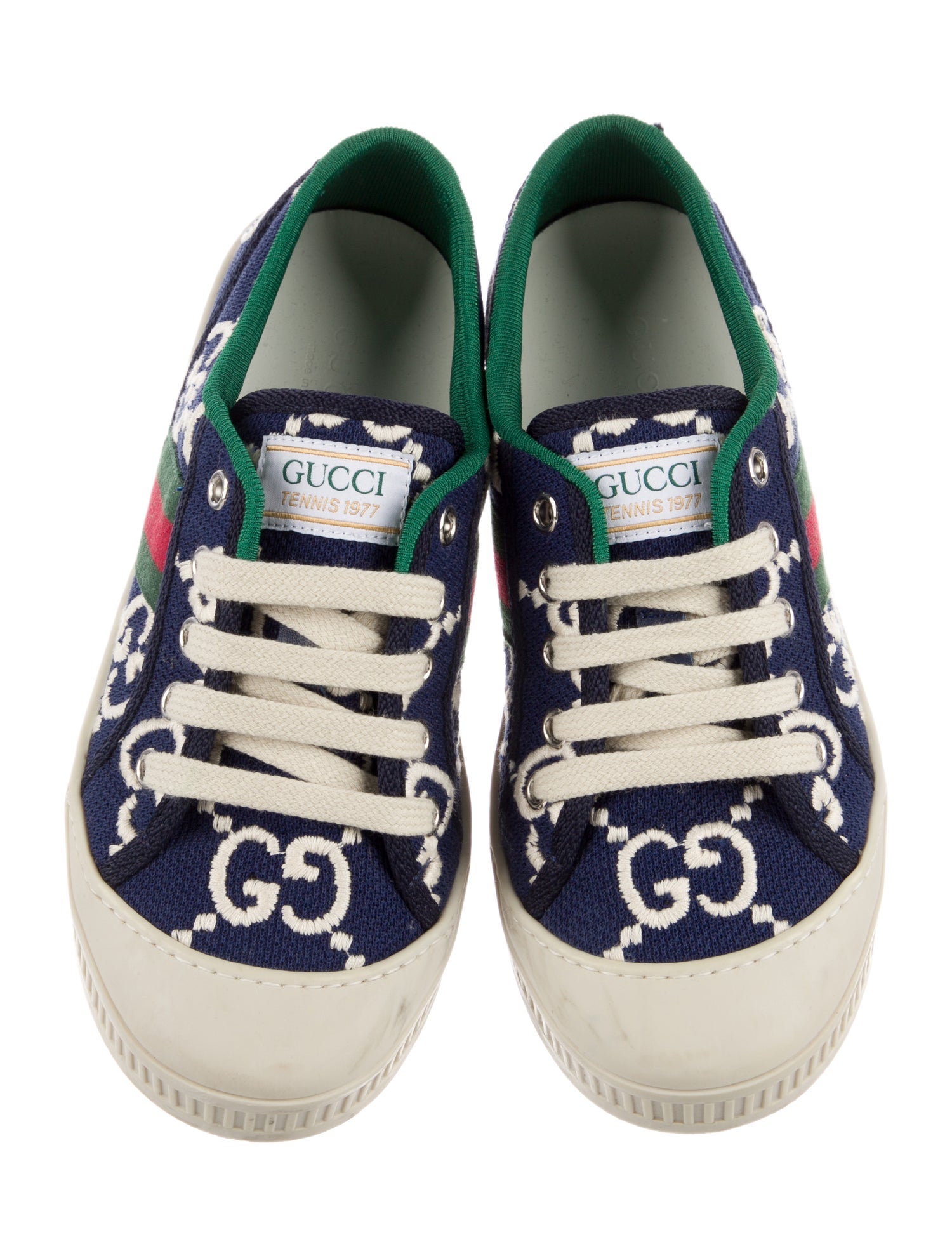 Gucci Canvas Pattern Print Low Top Sneakers