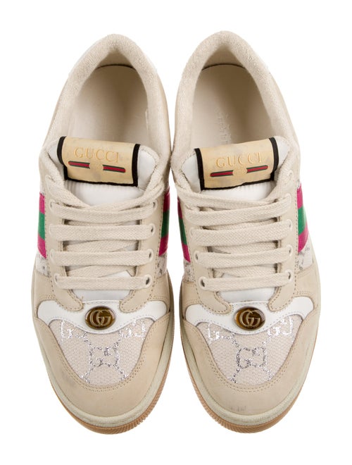 Gucci Web Accent Suede Sneakers