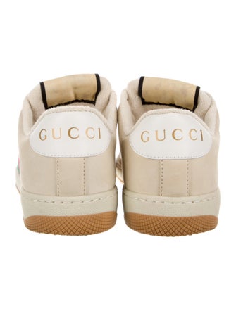 Gucci Web Accent Suede Sneakers