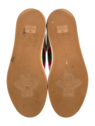 Gucci Web Accent Suede Sneakers