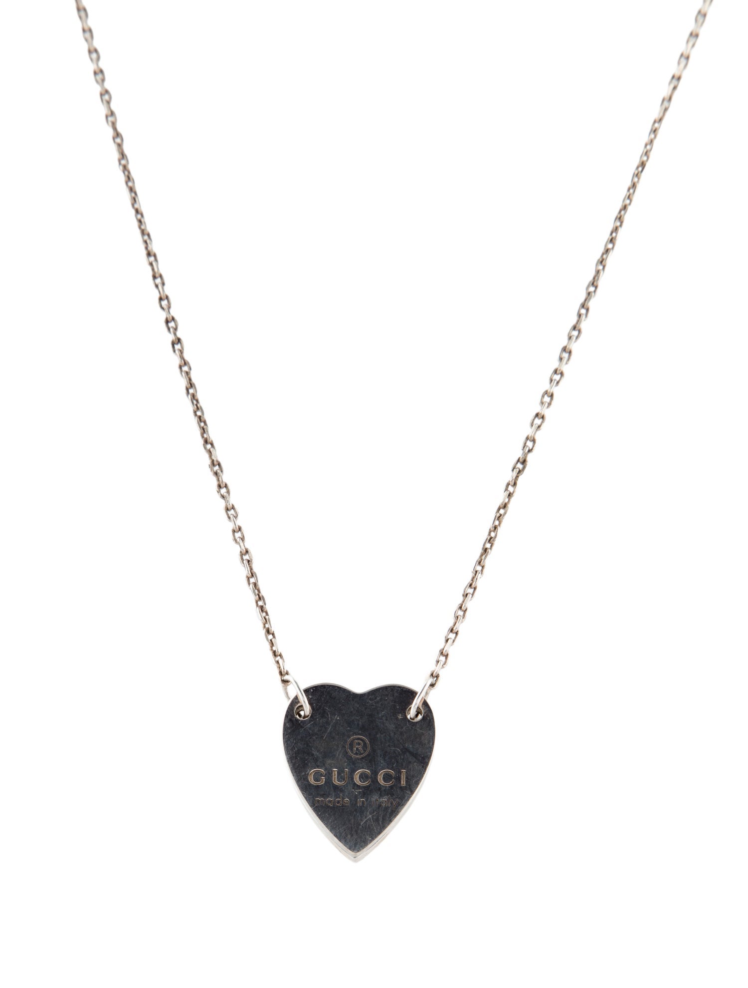 Gucci Trademark Heart Pendant Necklace