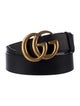 Gucci Double G Logo Leather Belt