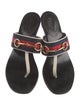 Gucci Horsebit Accent Leather Slides