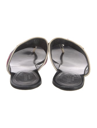 Gucci Horsebit Accent Leather Slides