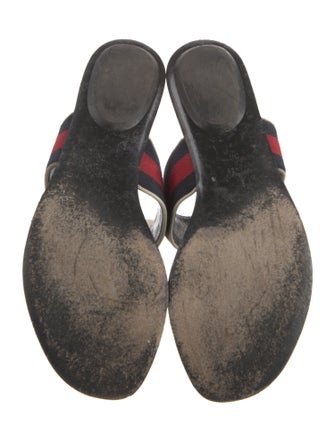 Gucci Horsebit Accent Leather Slides