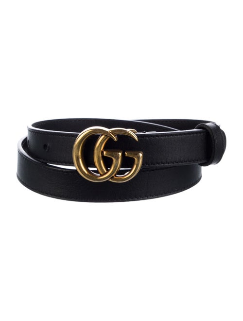 Gucci Marmont Thin Belt Double G Logo Belt