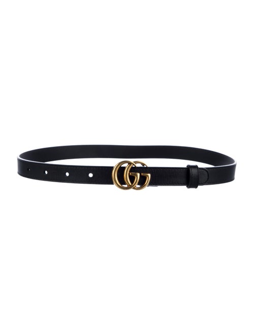 Gucci Marmont Thin Belt Double G Logo Belt