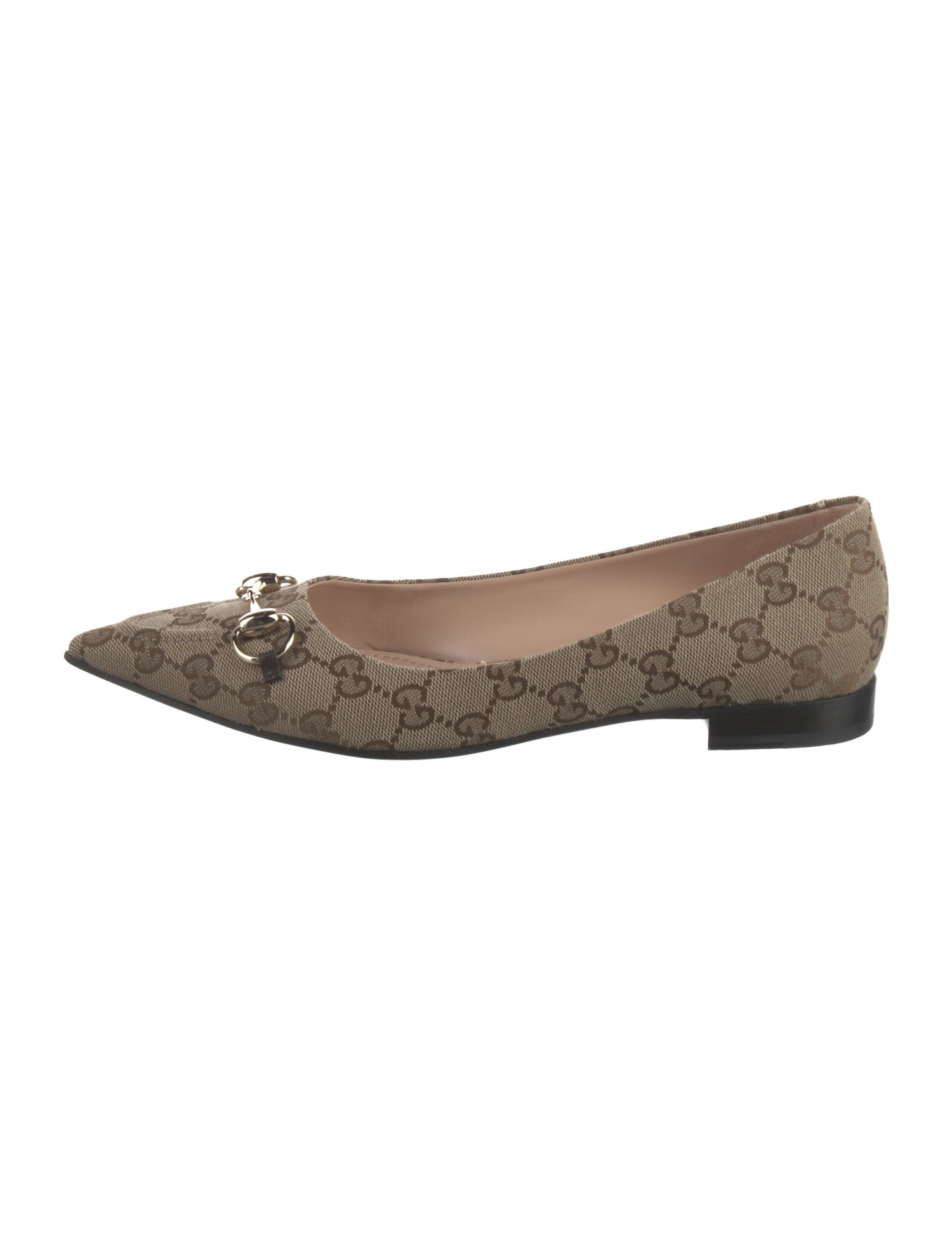 Gucci GG Canvas Canvas Ballet Flats