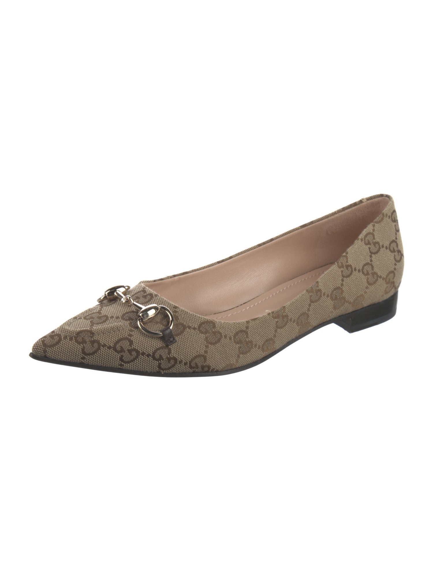 Gucci GG Canvas Canvas Ballet Flats