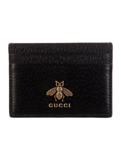 Gucci Bee Animalier Card Case Bee Accent Card Holder
