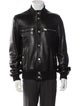 Gucci Web Accent Leather Moto Jacket