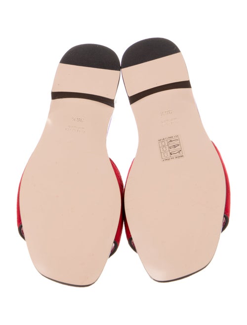 Gucci Interlocking G Logo Suede Slides