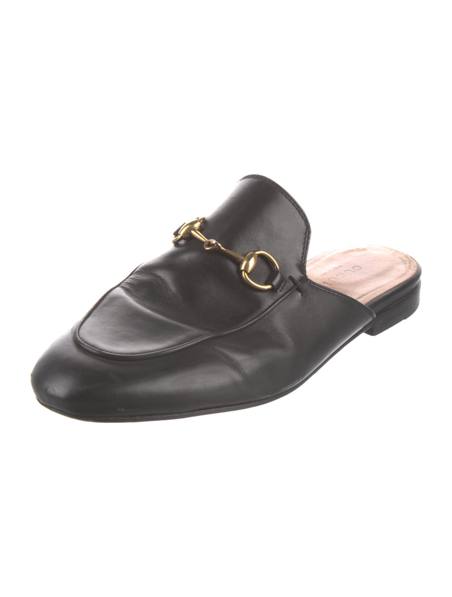 Gucci Horsebit Accent Leather Mules