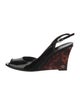 Gucci Interlocking G Logo Patent Leather Slingback Sandals