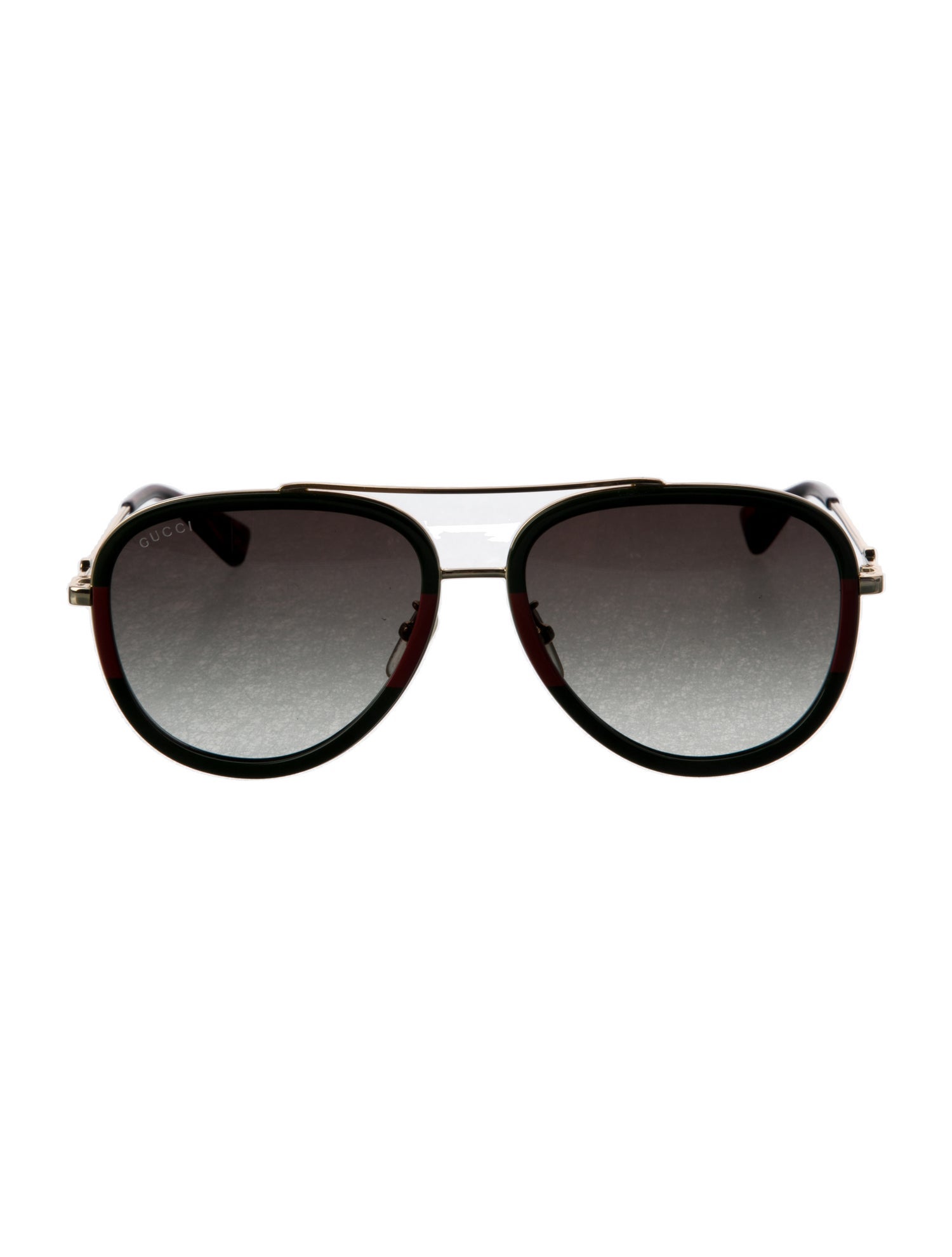 Gucci Web Accent Aviator Sunglasses