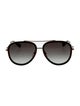 Gucci Web Accent Aviator Sunglasses