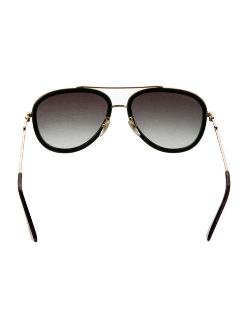 Gucci Web Accent Aviator Sunglasses