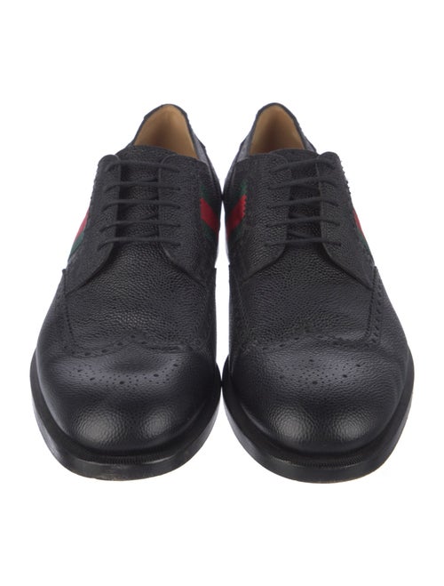 Gucci Web Accent Leather Brogues